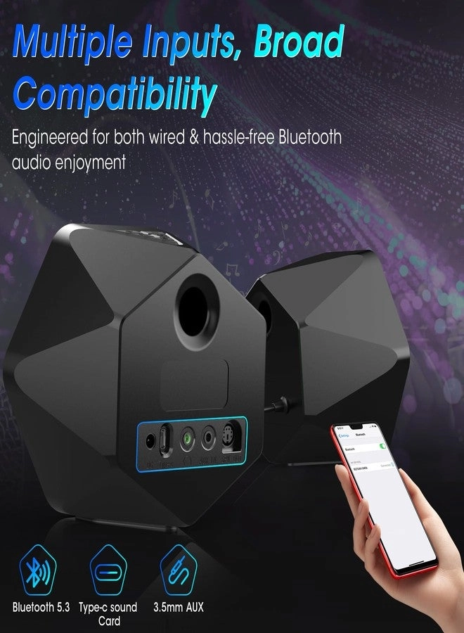 Powered Bookshelf Speakers - 50W