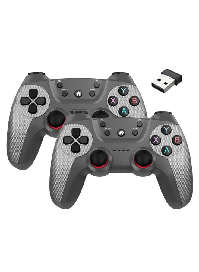 Generic Android TV Computer 2.4g Wireless Game Controller Dualshock Doubles Battle Grey