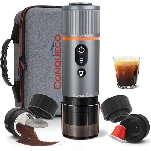 Portable Espresso Machine - 80 Milliliters Ground Coffee & NS Capsule Set