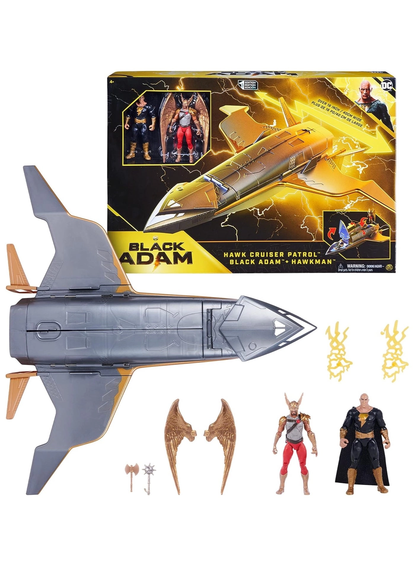 Hawk Cruiser Patrol - Over 16-inch Wide + Black Adam + Hawkman