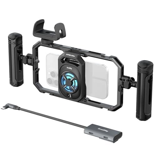 SmallRig AllinOne Phone Cage Kit - Cooling Dual Handle 4in1 USBC Hub