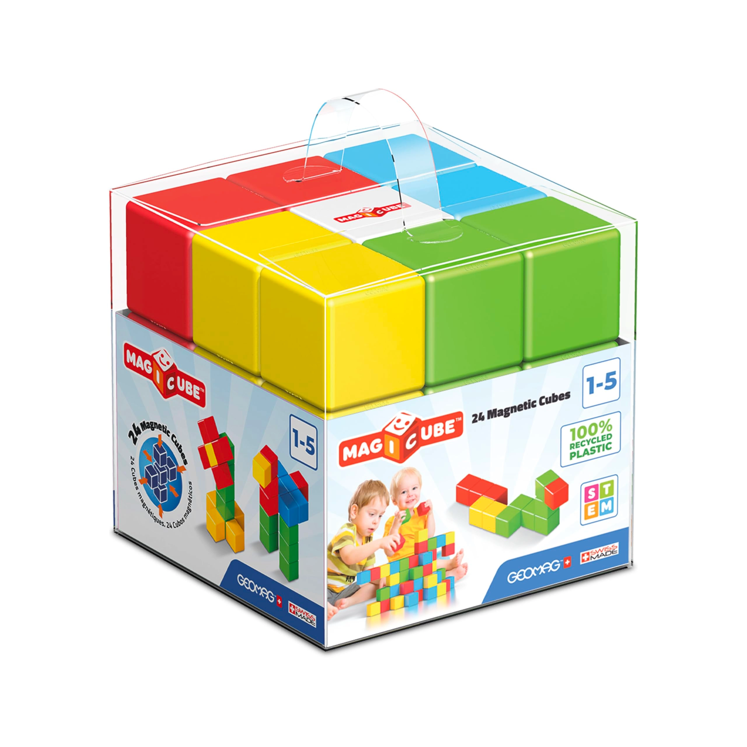 Geomag MagiCube Early Learning - 12 months and up 24 pieces