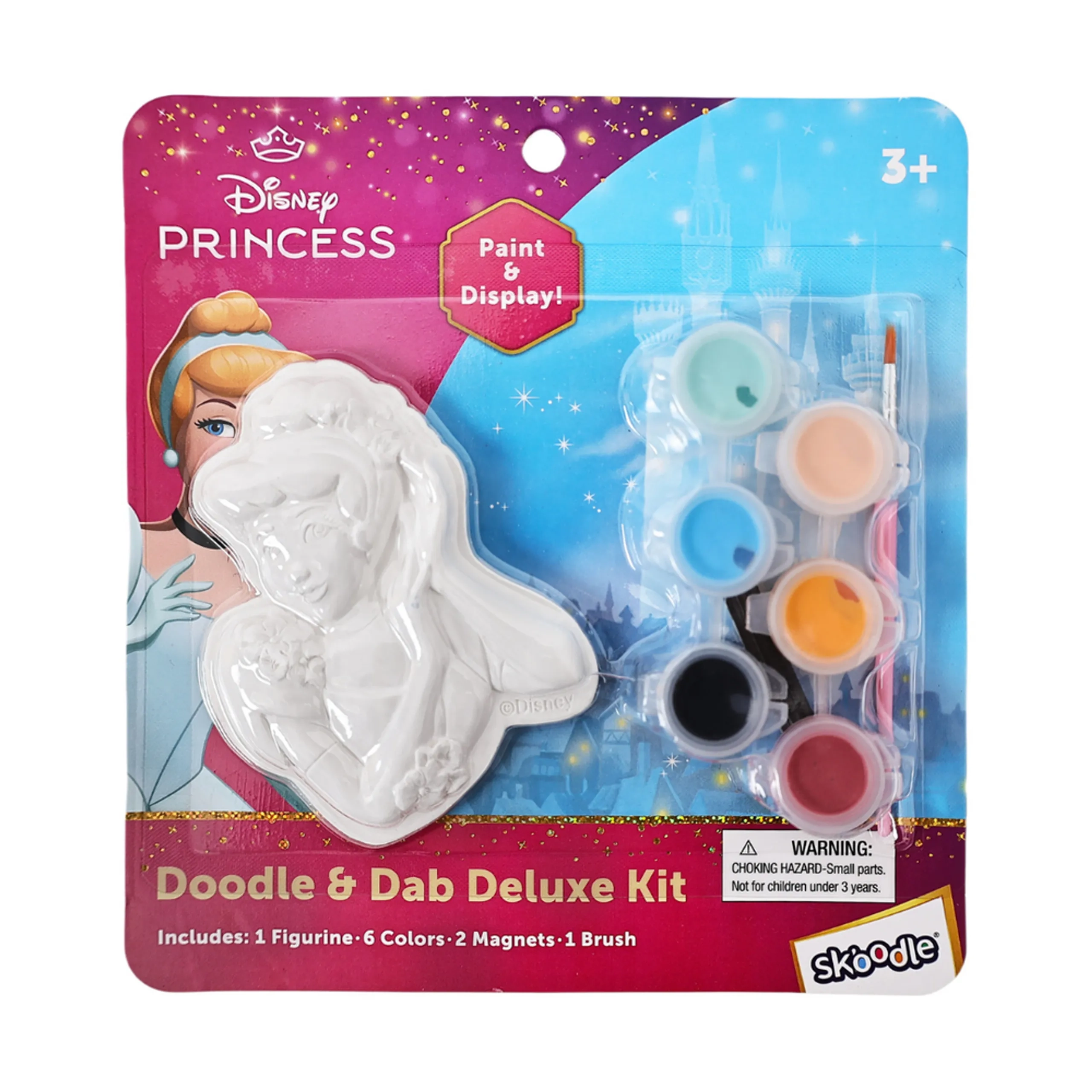 Cinderella Figurine Kit - Doodle And Dab Deluxe 6 Colors