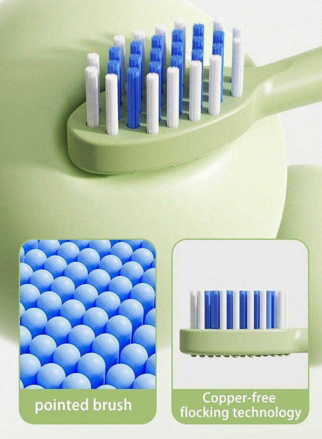 Kids Rechargeable Electric Toothbrush - 6 Brush Heads Timer USB Rechargeable