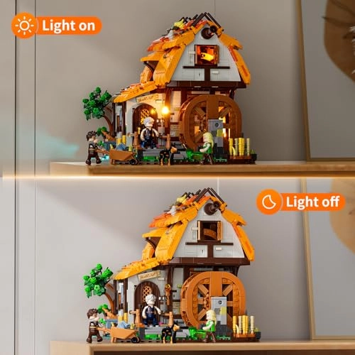 Medieval Water-Mill (F9061-MT) - LED Light