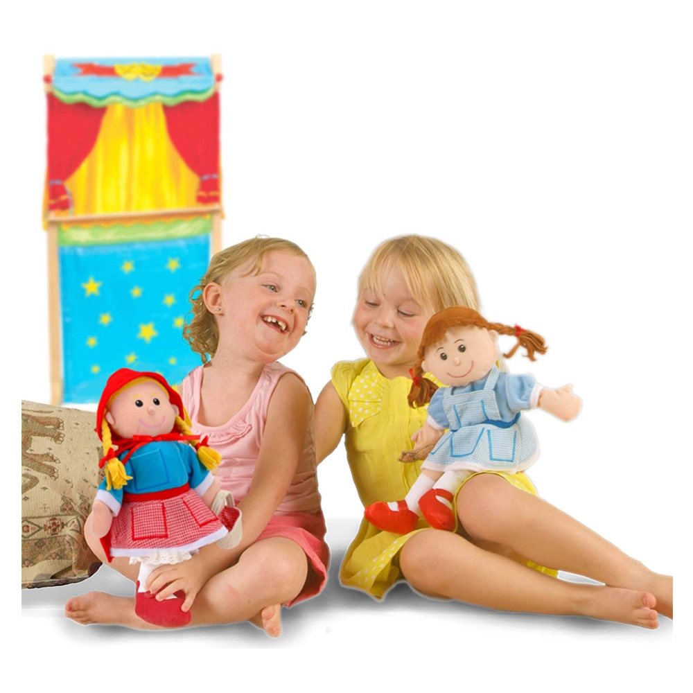 Red Riding Hood Finger & Puppet Set - 4pcs Suitable for 3-9 years