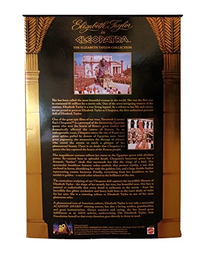 Elizabeth Taylor Collectible Doll - Plastic Cleopatra Ages 168+
