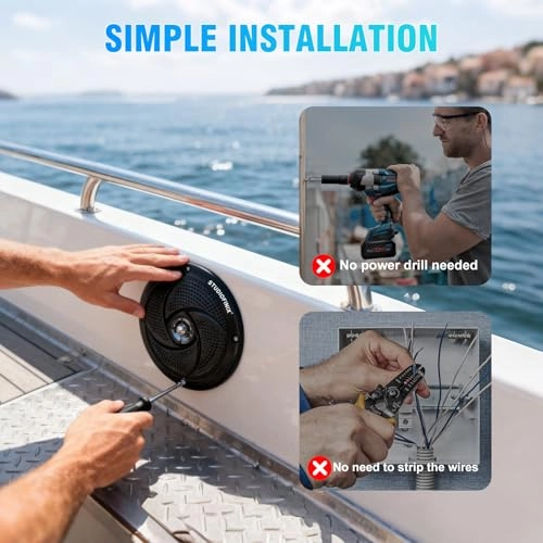 Waterproof Marine Speakers - 5.25" 40W