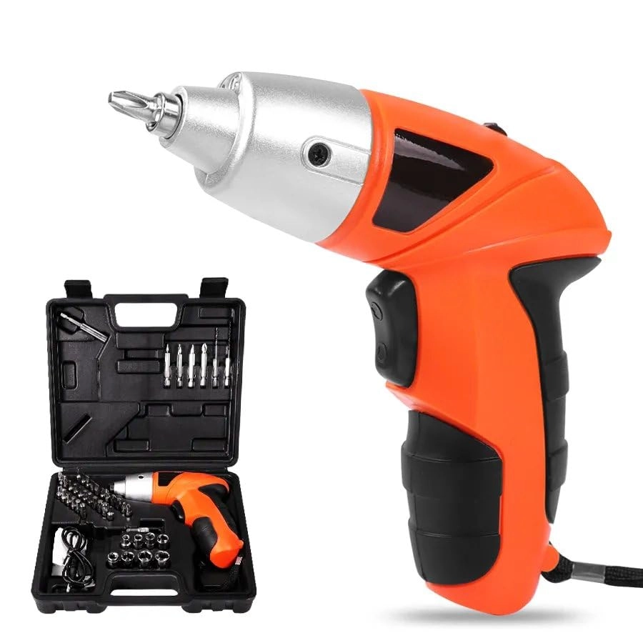 kliffoo Cordless Electric Handy Screwdriver - 45 Piece LED Lithium-Ion