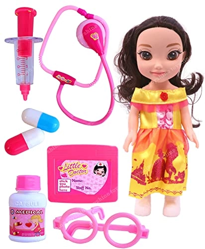 Princess Doctor Baby Doll - 9 Inches Yellow Dress