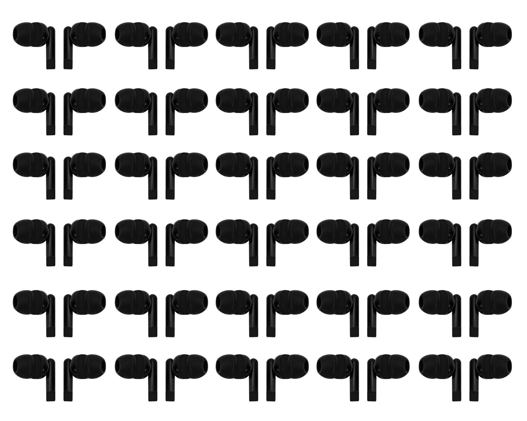 BYF-QDZE blacke Wired Earbud 100 Pack