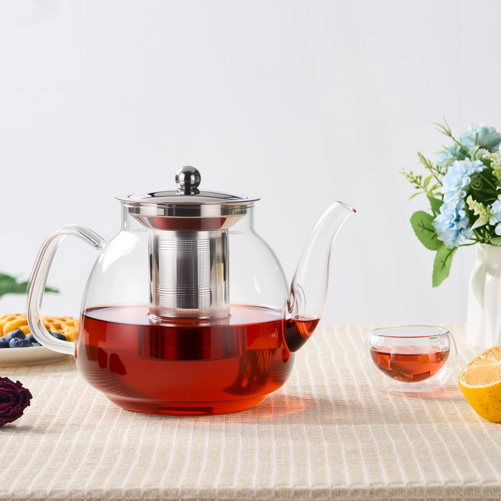 Glass Teapot - Borosilicate Glass 50 OZ/1500ml