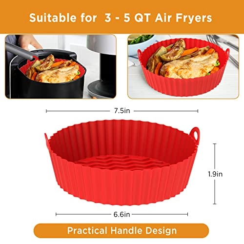 Silicone Air Fryer Liner - Silicone 2-Pack