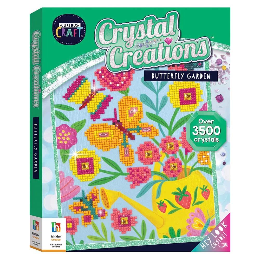 Hinkler Books Curious Craft: Crystal Creations Butterfly Garden - Over 1800 crystals