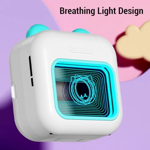 Miniature Photo Printer - 7 Color Breathing Light Thermal