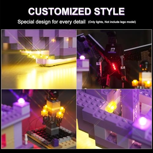 Light Kit for LEGO The Ender Dragon and End Ship 21264