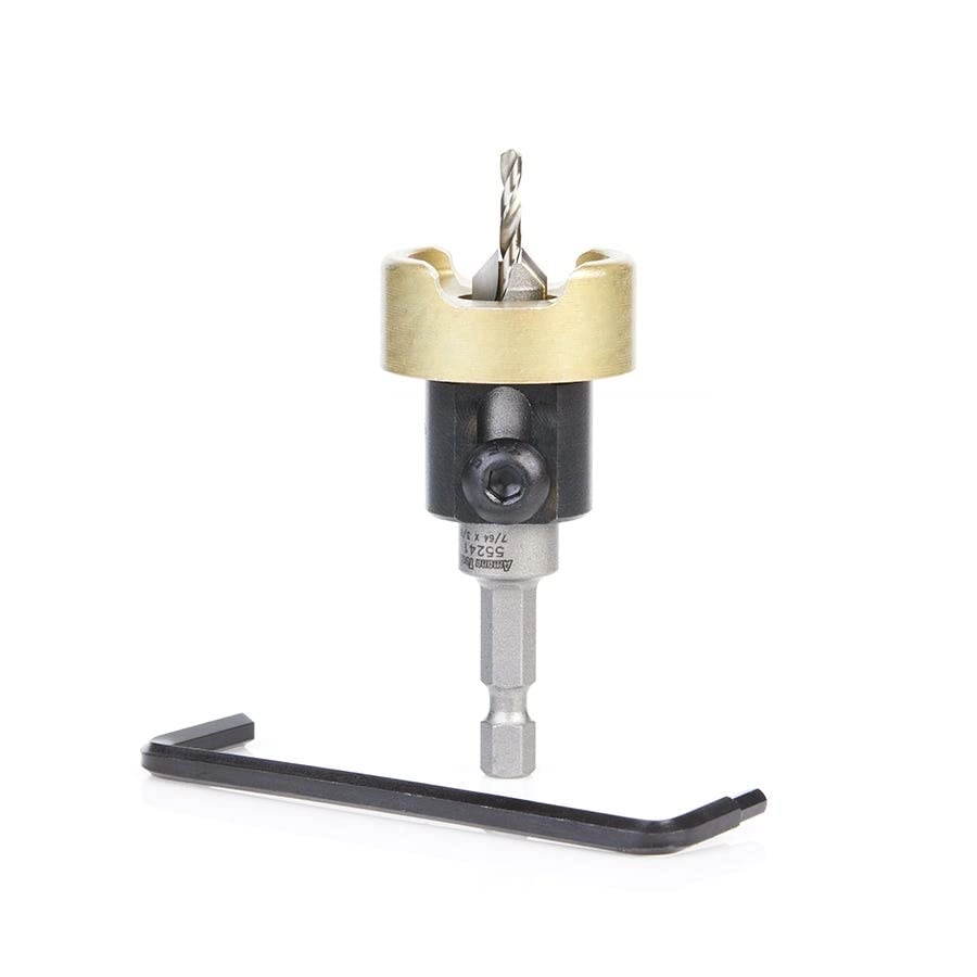 Amana Tool 55241 - Carbide Tipped 3/8 D X 7/64 Drill D X 1/4 Inch