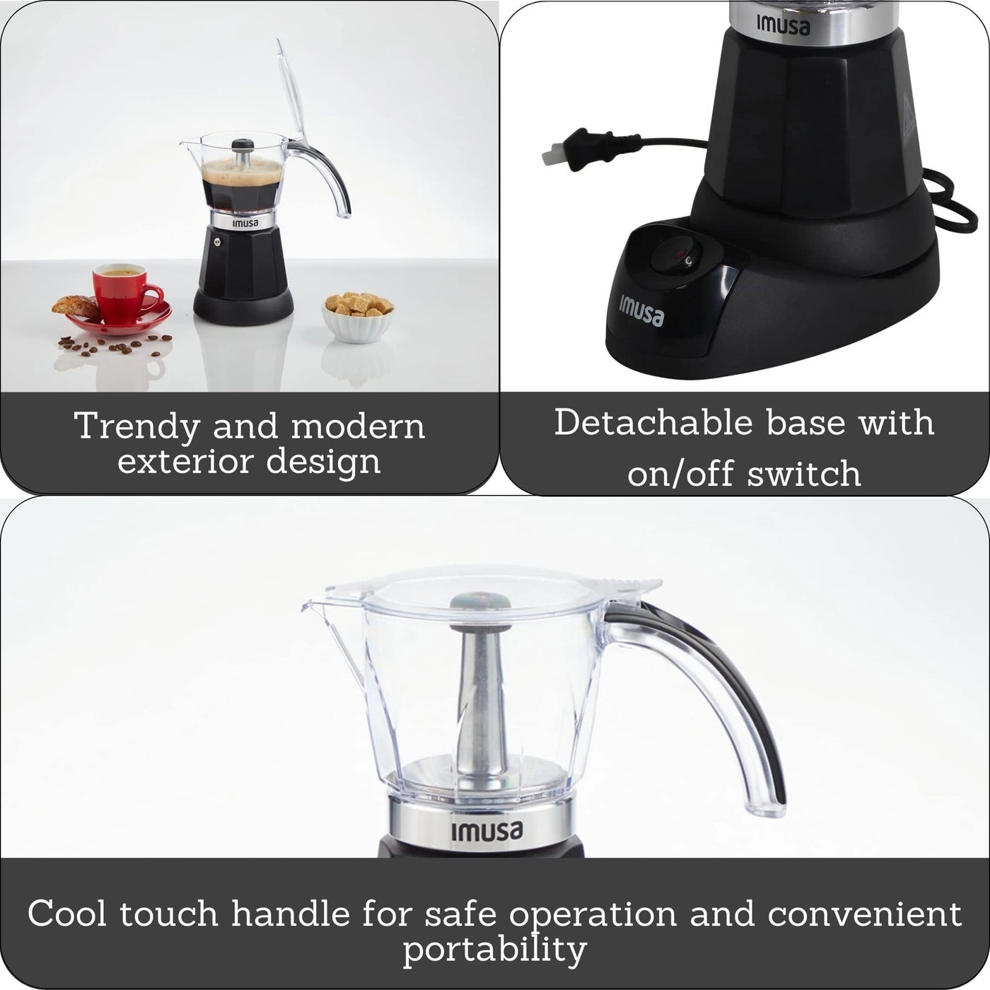 Electric Espresso Maker - 6 or 3cup