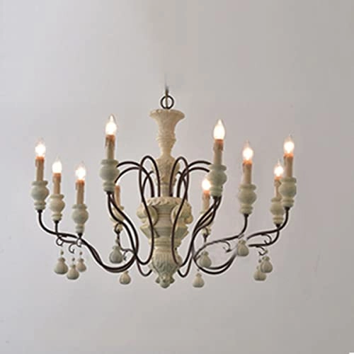 American vintage candle chandelier - 3000K