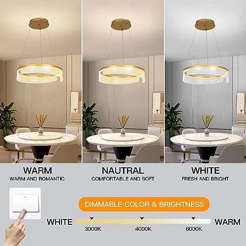 Double Ring Chandelier - Dimmable