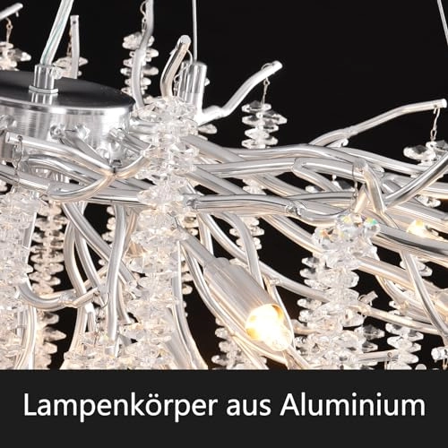 Modern Chandelier Crystal Light - 20 inches (min) to 67 inches (max)