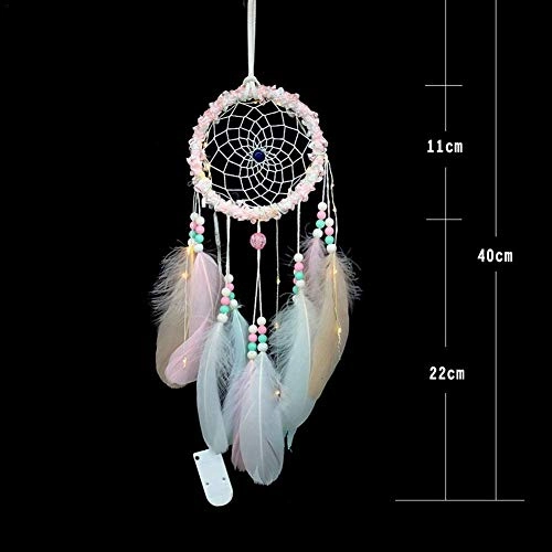 Dreamcatcher - Siderosphere, feathers, lines, wood beads.
