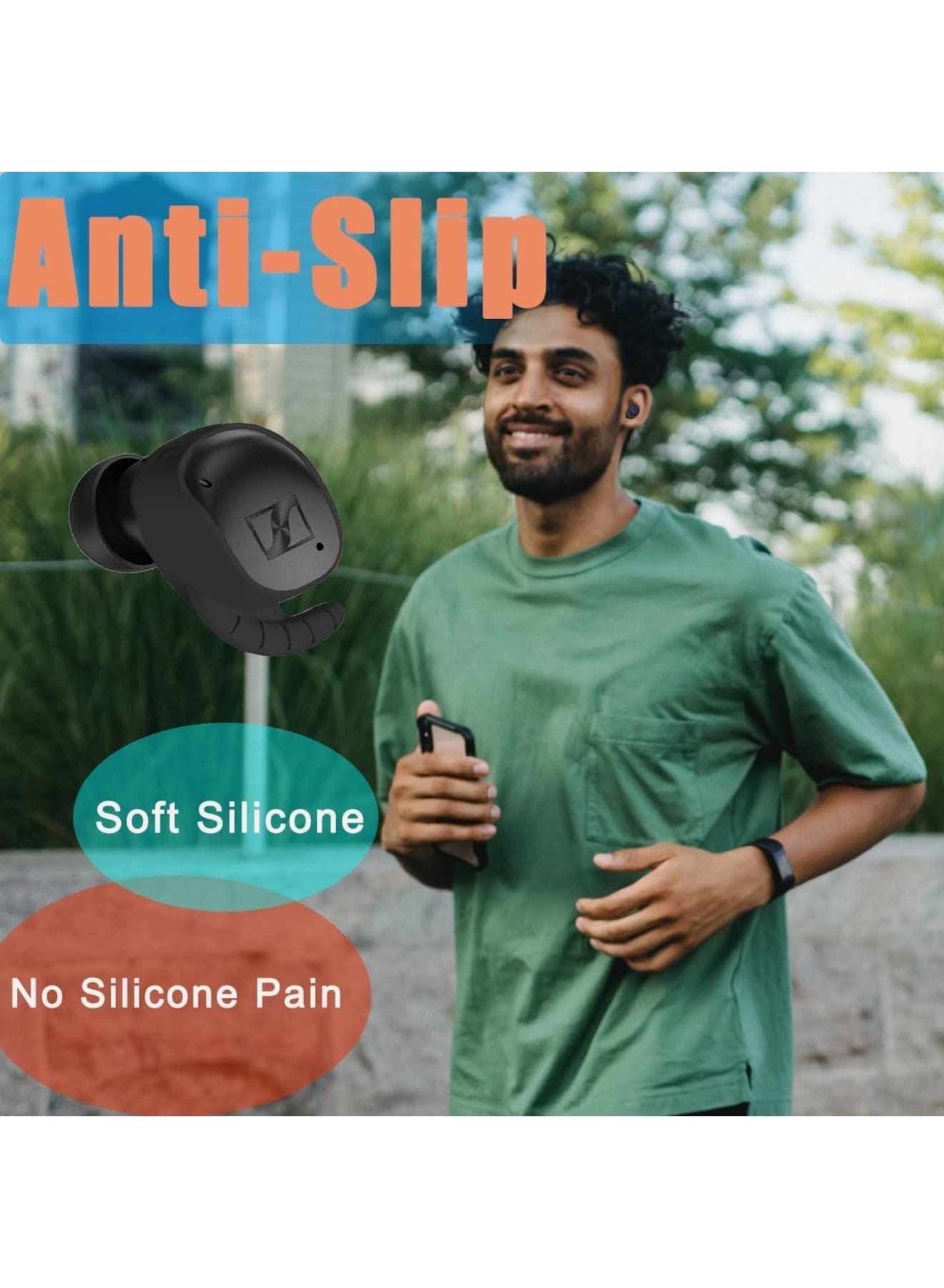 Ear Covers for Momentum True Wireless 3 - 5 Pairs Anti-Slip Secure Fit