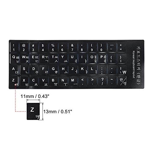 Korean Keyboard Layout Stickers - Korean