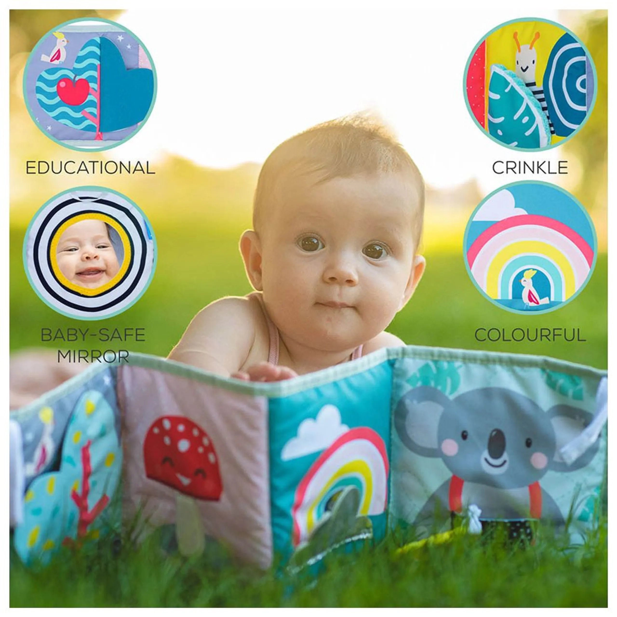 Koala Clip On Pram Baby Book - Suitable for 0 month and above