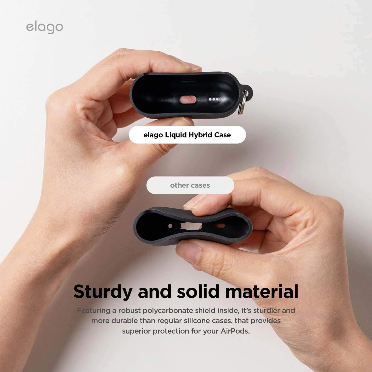 Liquid Hybrid Hang - Case for AirPods 4th Generation Wireless Charging Bundle