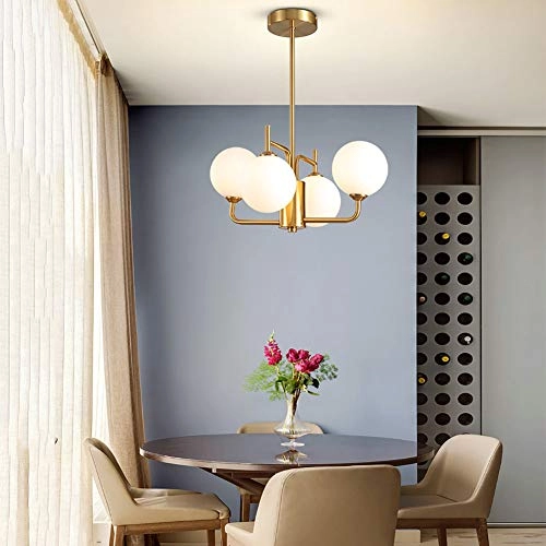 Magic Bean Molecular Chandelier - Golden 4 heads G9