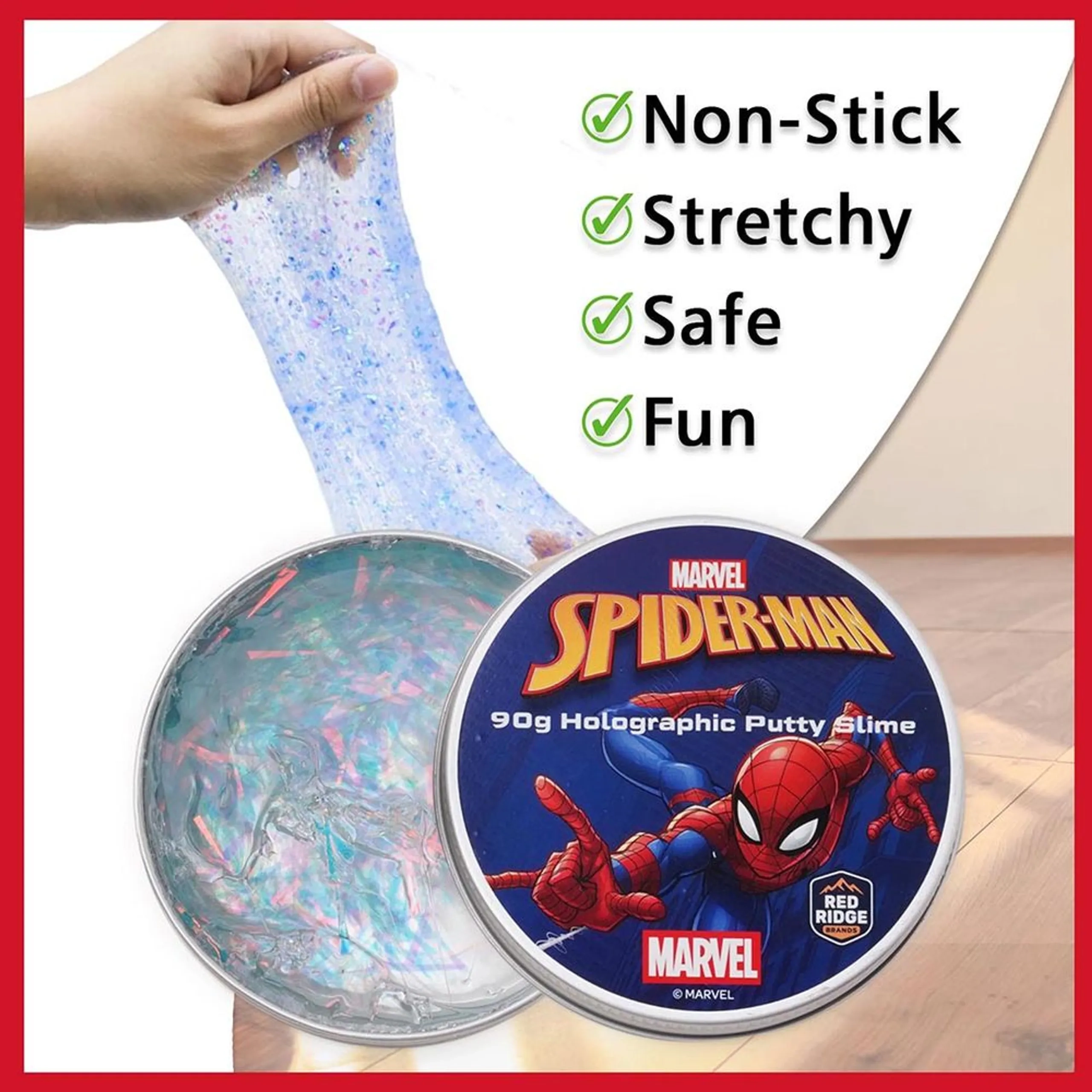 Spider Man Holographic Putty Slime - 3 years+