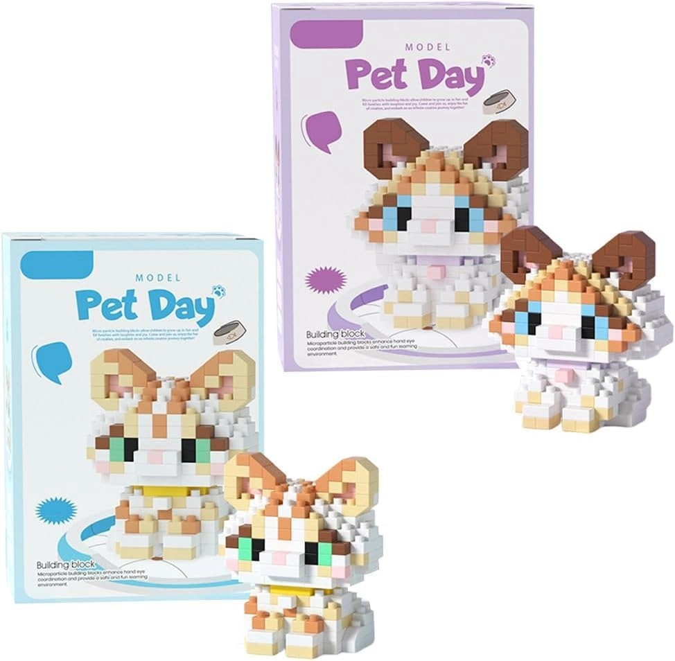 Cat Building Blocks - 2 pcs