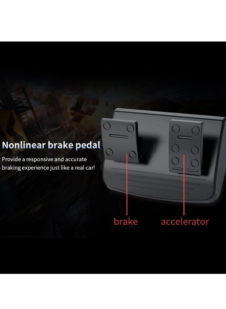 Gaming Steering Wheel Racing Wheel & Pedals - PS4 PS3 PC Android