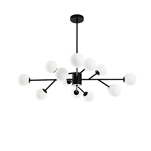 G9 Nordic Light Luxury Molecular Chandelier - 12 head Black