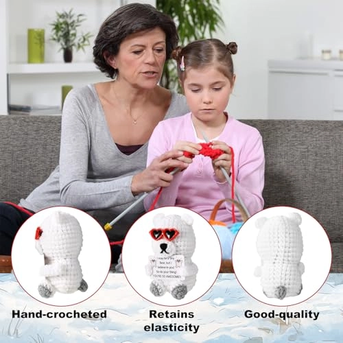 Polar Bear Positive 10 cm Crochet