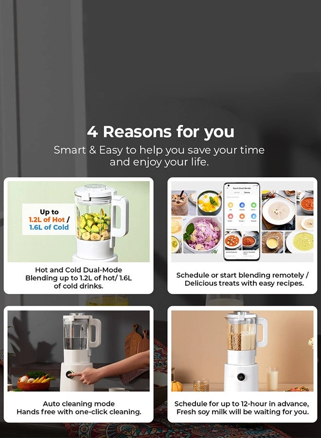Smart Blender - Hot & Cold Dual-Mode, 9-Speed Precision Control, OLED Touch Display
