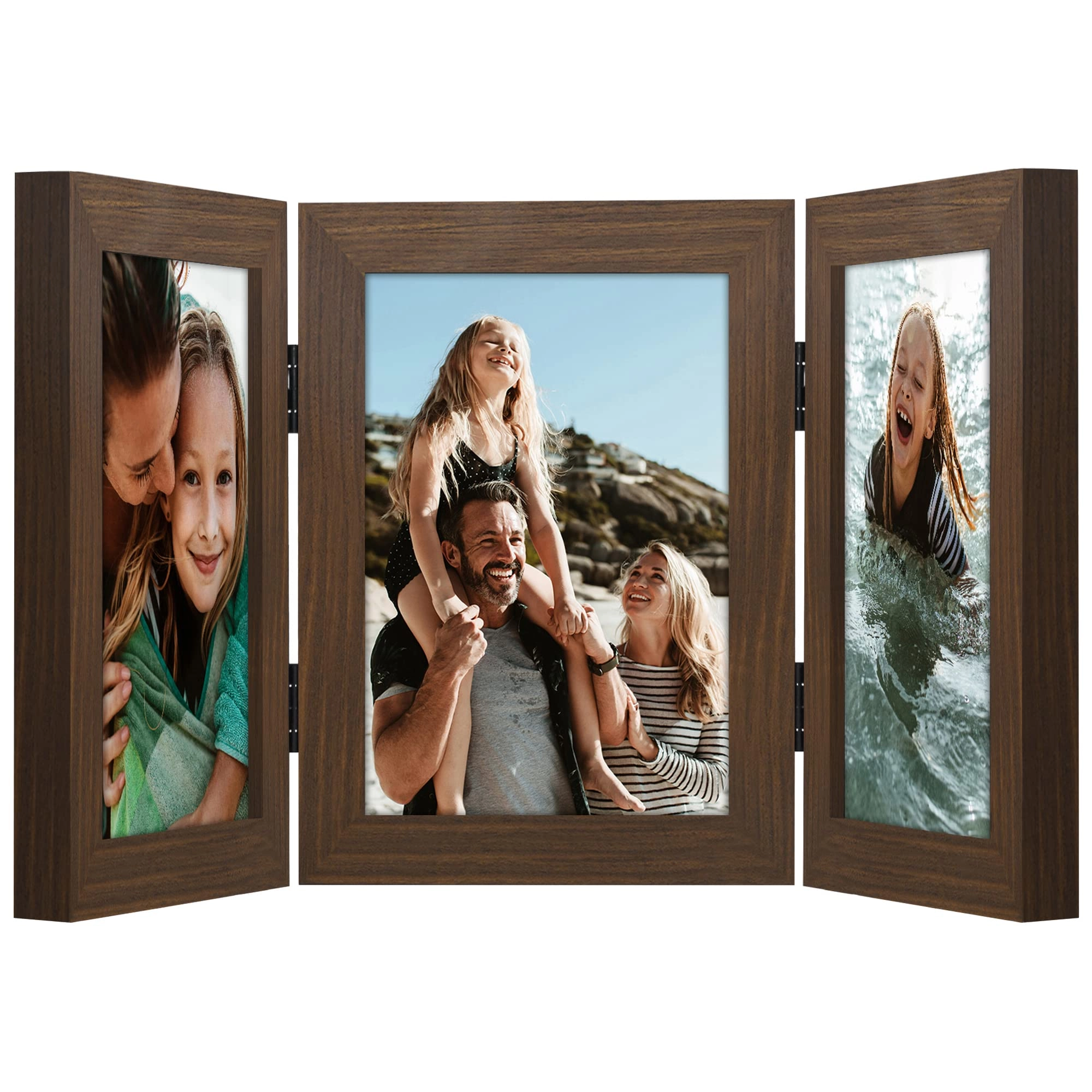 Hinged 3 Picture Frame - 5X7
