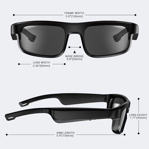 M6 Pro - Polarized Bluetooth 5.3 Built-in Mic & Speakers