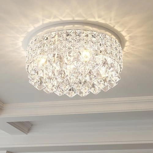 Crystal Chandelier - white light neutral white warm light Dimmable