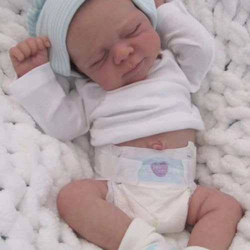 Reborn Baby Doll - 18 Inches 48 cm Silicone Baby Boy Ages 3+