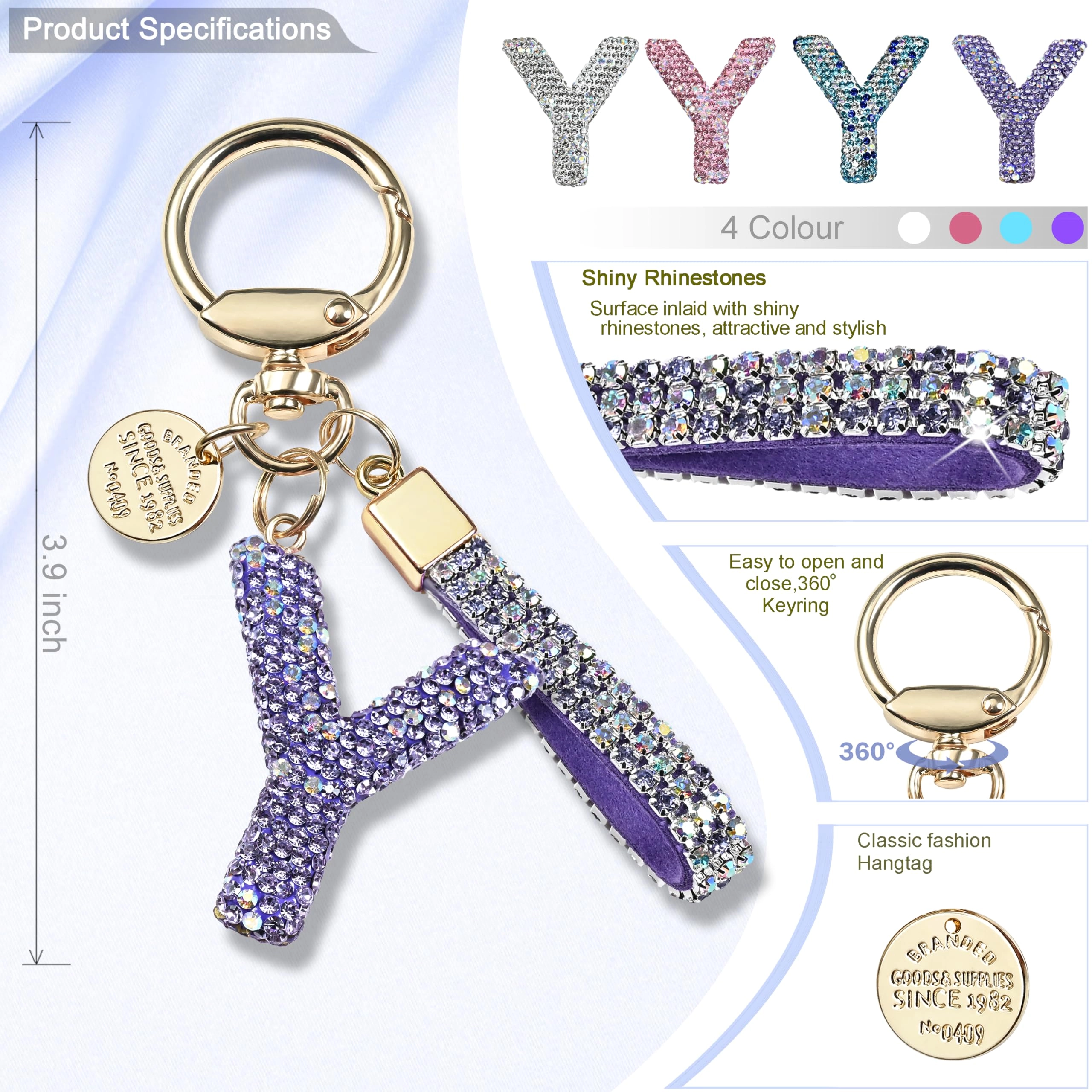 Initial Letter Keychain - Letter