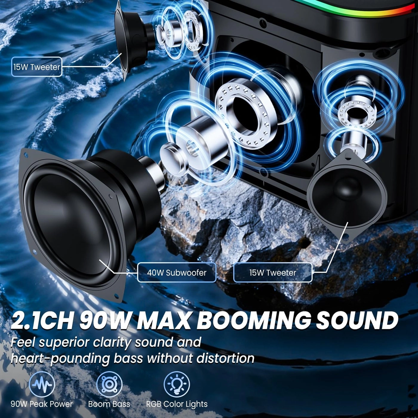 Bluetooth Speakers - 90W 50W