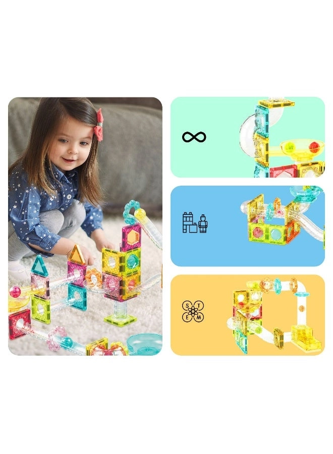 Magnetic Tiles Marble Run - Travel Size