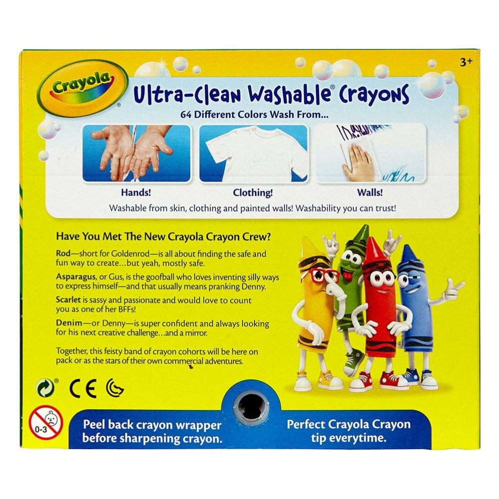 Ultra Clean Washable Crayons - 64 piece(s)