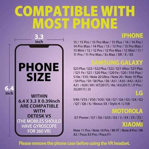 V5 VR Headset - 110FOV Anti-Blue Lenses