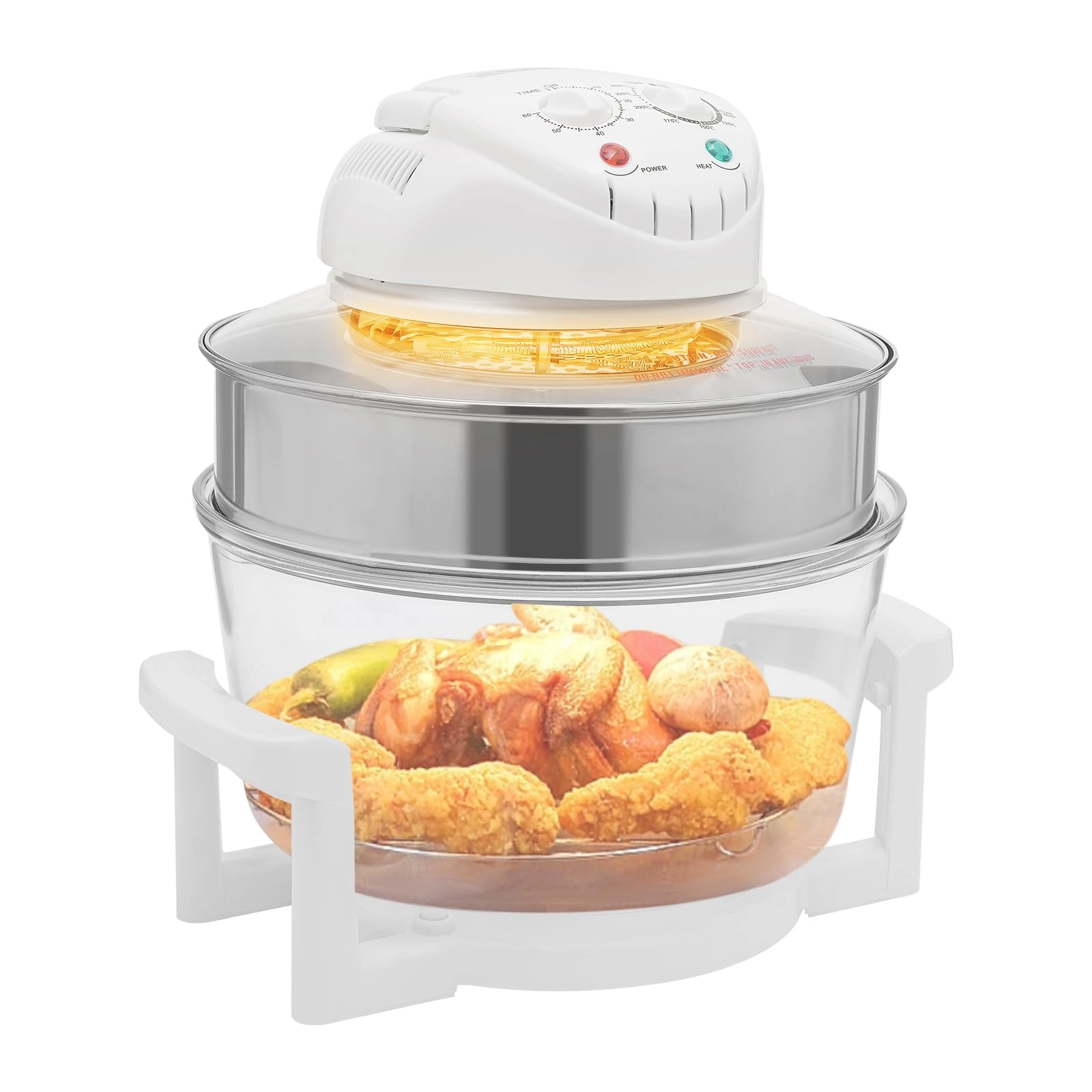JAYEUW Portable Glass Air Fryer Oven