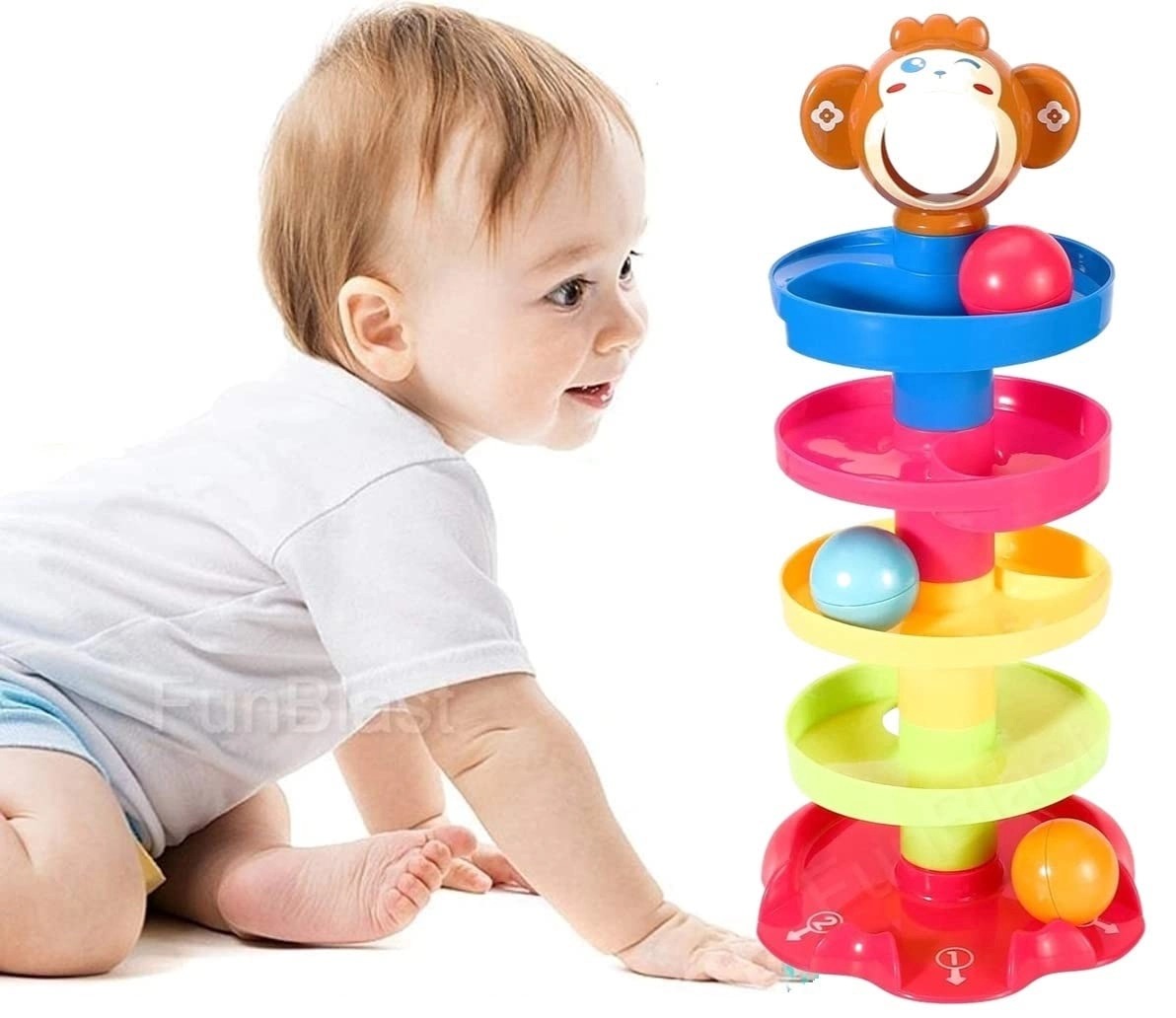 FunBlast Roll Swirling Tower - 6 months+ 3 pieces