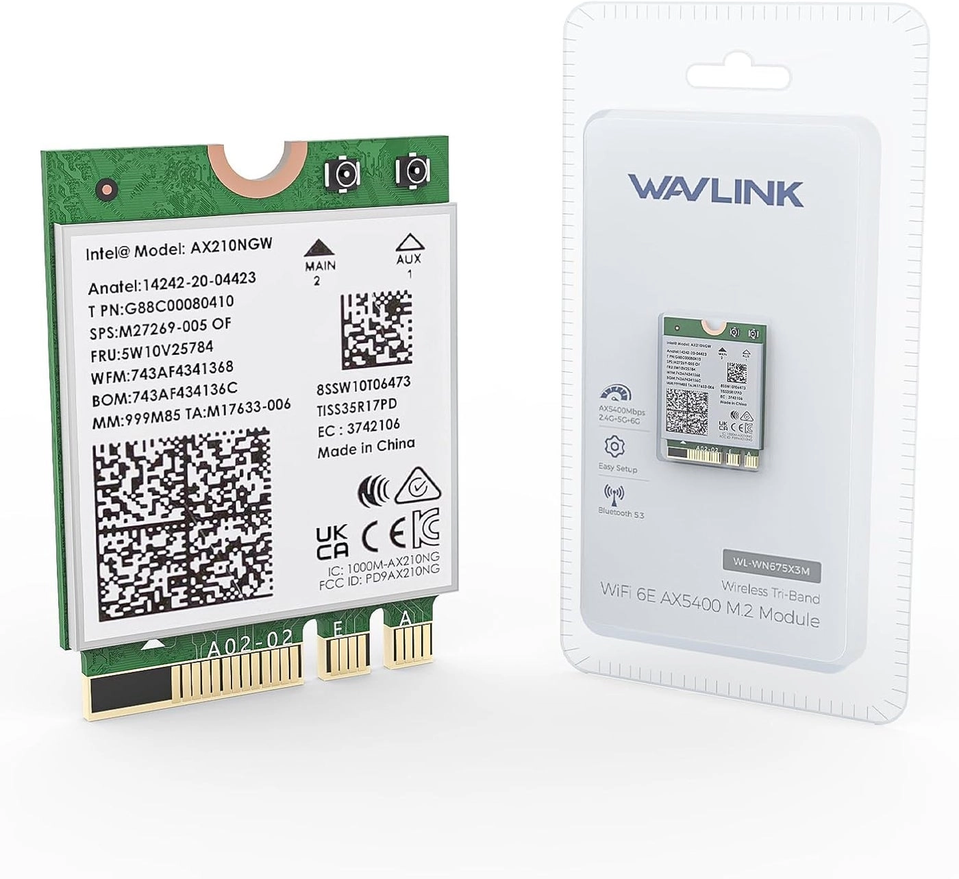 AX5400M - WiFi 6E PCIe Wireless