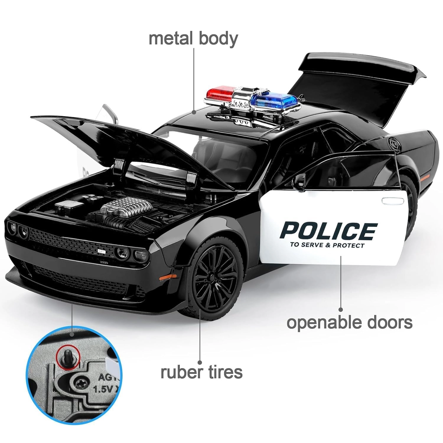 Metal Pullback Car - 1:24 1 pcs